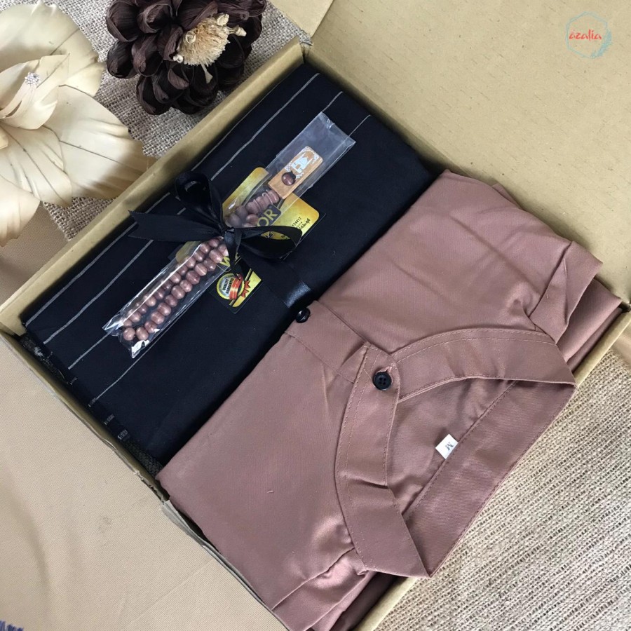 Hampers Gift Box Cowok Cakep Baju Koko + Sarung Kado Cowok Kado Ulang Tahun Wisuda Anniversary