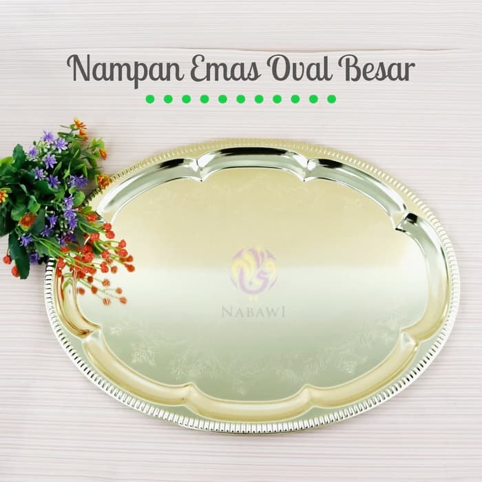 Nampan Oval Mas Besar