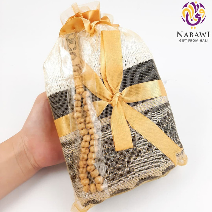 Paket Souvenir Sajadah Dewasa Tile Tasbih Kayu Tasyakuran Tahlilan