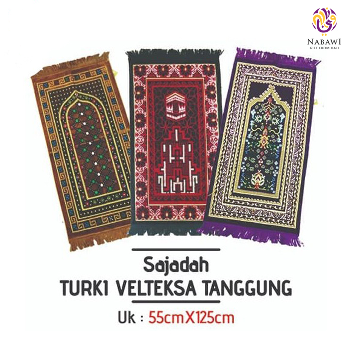 Sajadah Turki Turkey Velteksa Tanggung / Souvenir Oleh Oleh Haji Umroh