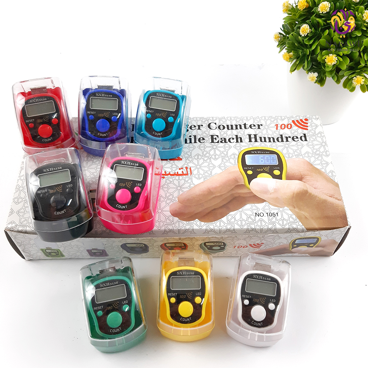 Tasbih Jari Digital LED/Tasbih Lampu LED/Finger Counter